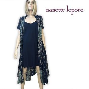 Nanette Lepore Dress Patchwork Print Cottagecore Prairie Flutter Flounce Skirt